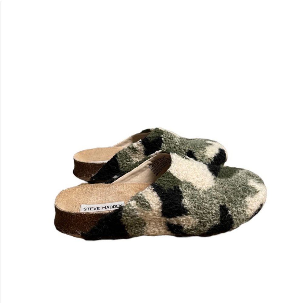 Steve Madden Vesa Natural Clog multicolor camo print size 8